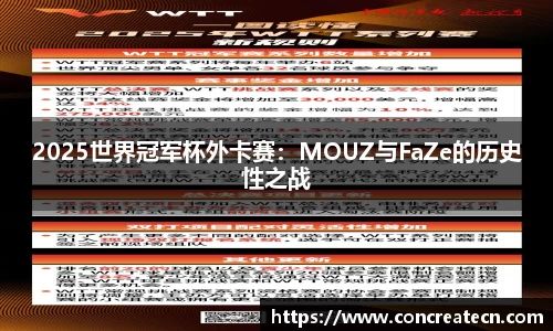 2025世界冠军杯外卡赛：MOUZ与FaZe的历史性之战